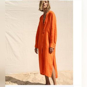 NWT Zara Linen Maxi Dress